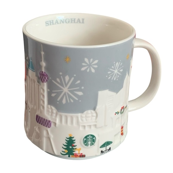 Starbucks Shanghai Christmas Silver City Collectors Mug 16oz - Picture 1 of 6